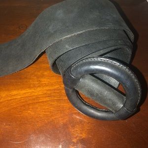 Gap wide leather black belt